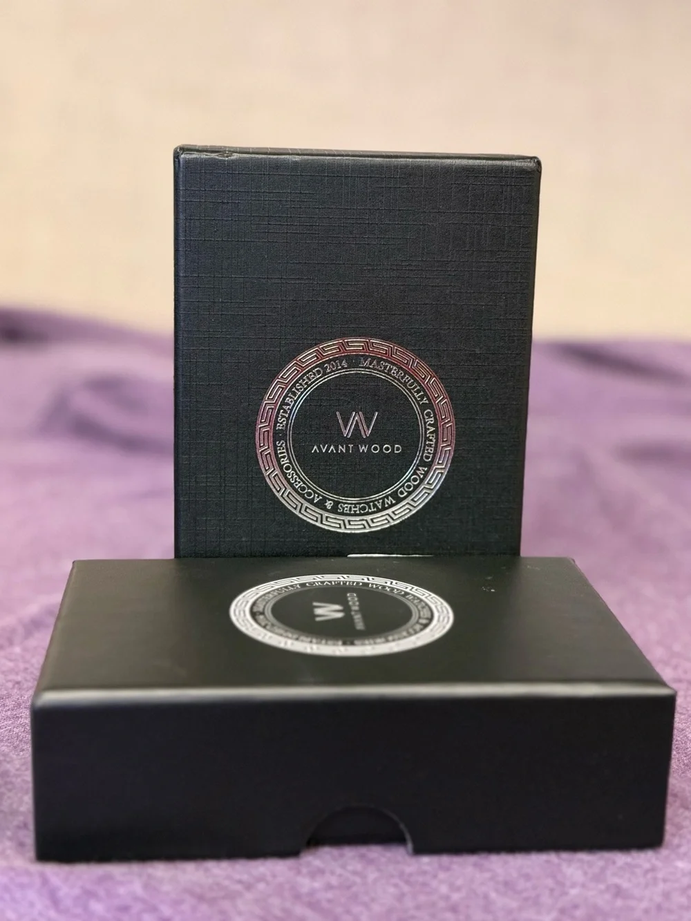 Avant Wood Black Key Holder and Card Holder Wallet.